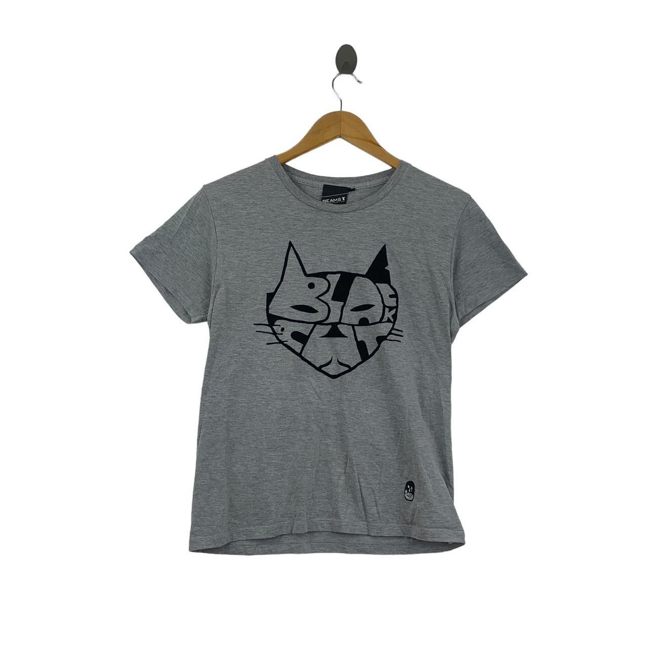 Beams Plus BEAMS PLUS x BLACK HUMOURS Cat Tee Shirt Top Cartoon Size S / US 4 / IT 40 - 1 Thumbnail