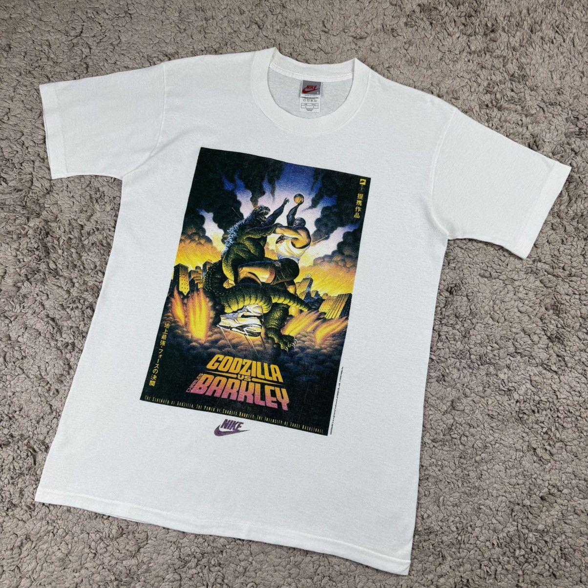 Nike Vintage 1992 Nike Godzilla vs. Charles Barkley T-shirt Size US S / EU 44-46 / 1 - 4 Thumbnail