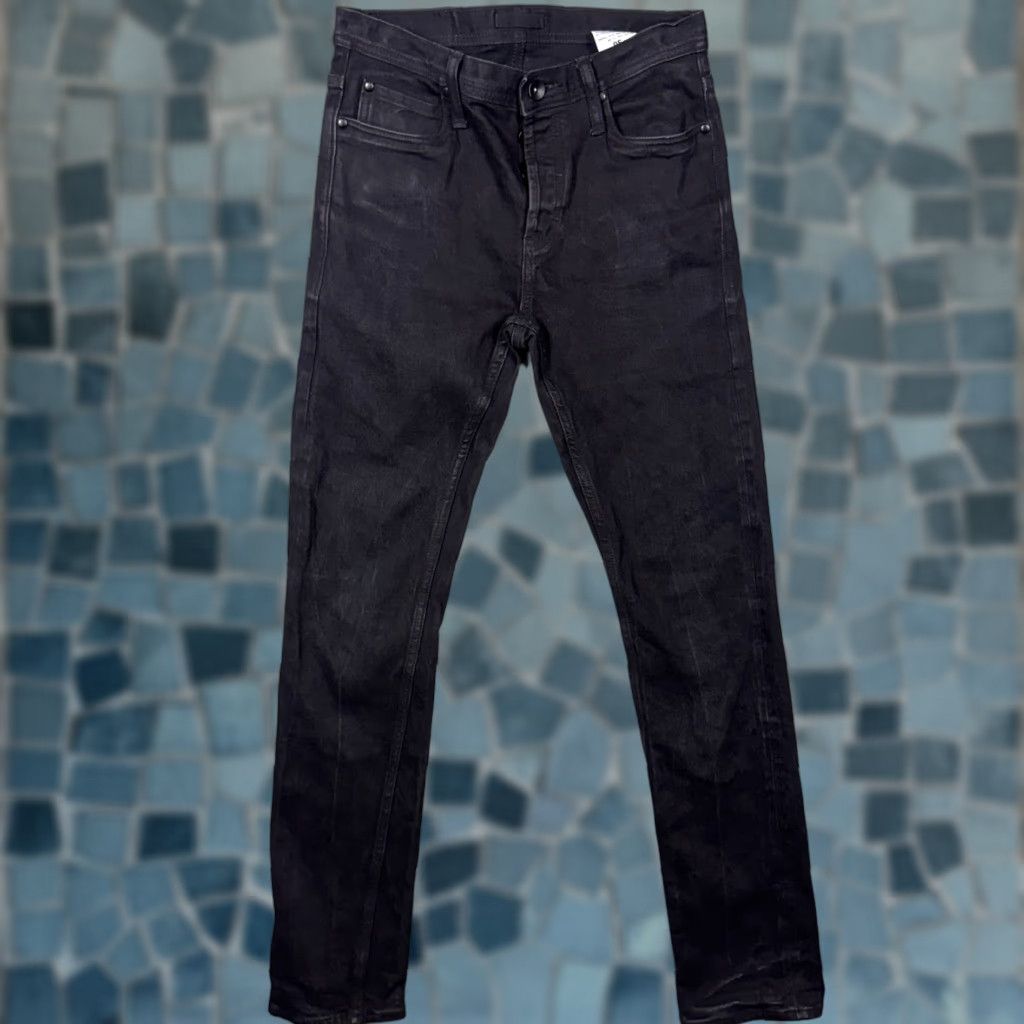 The Unbranded Brand Unbranded Jeans Mens 30x32 Raw Selvedge Skinny 11oz Stretch UB144 - Denim Regular 5-Pocket Black Cotton jeans Mens UB144 Size US 30 / EU 46 - 1 Thumbnail