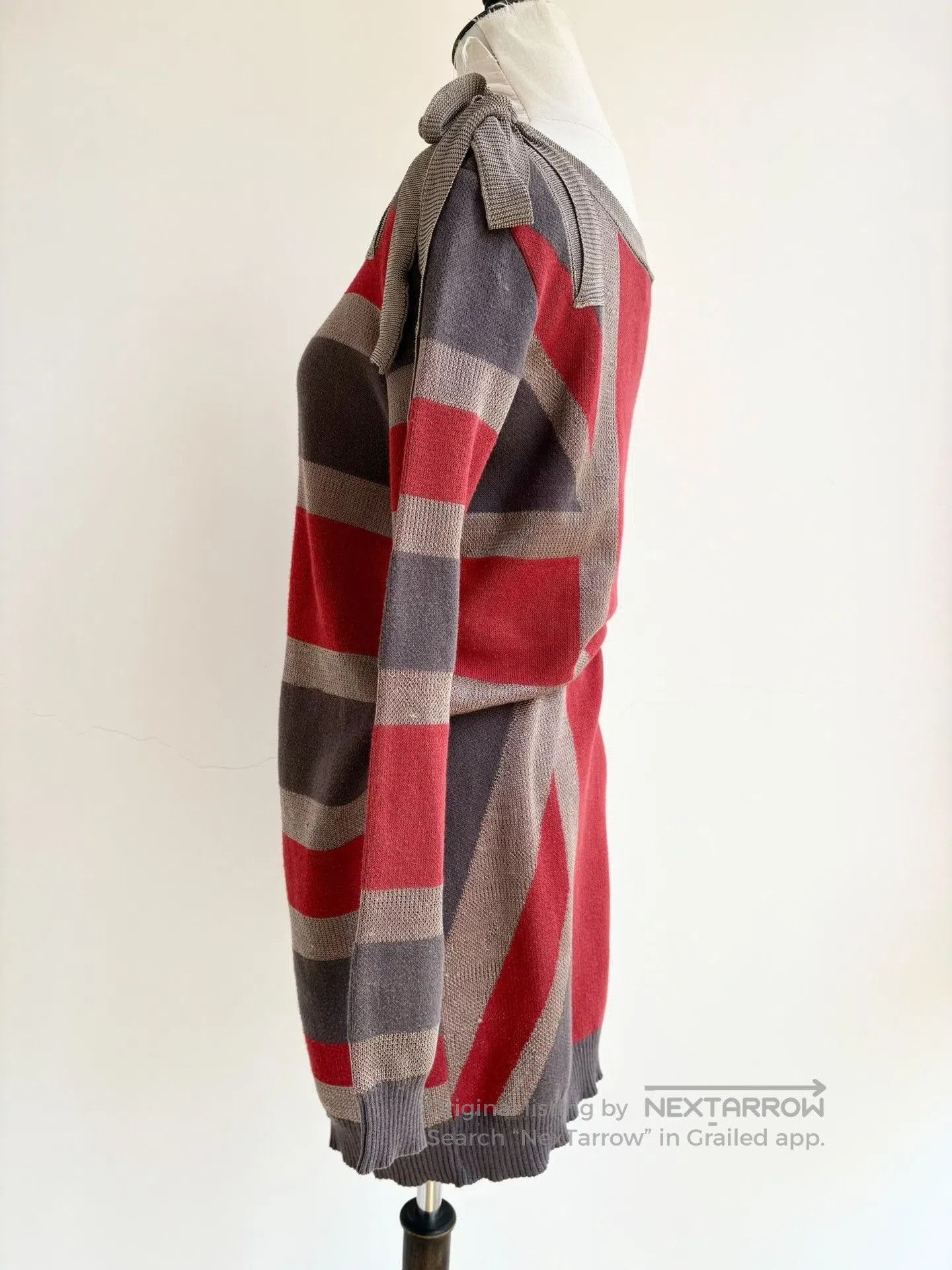 Vivienne Westwood Vivienne Westwood Gray Red Bow Knit. Size M / US 6-8 / IT 42-44 - 4 Thumbnail