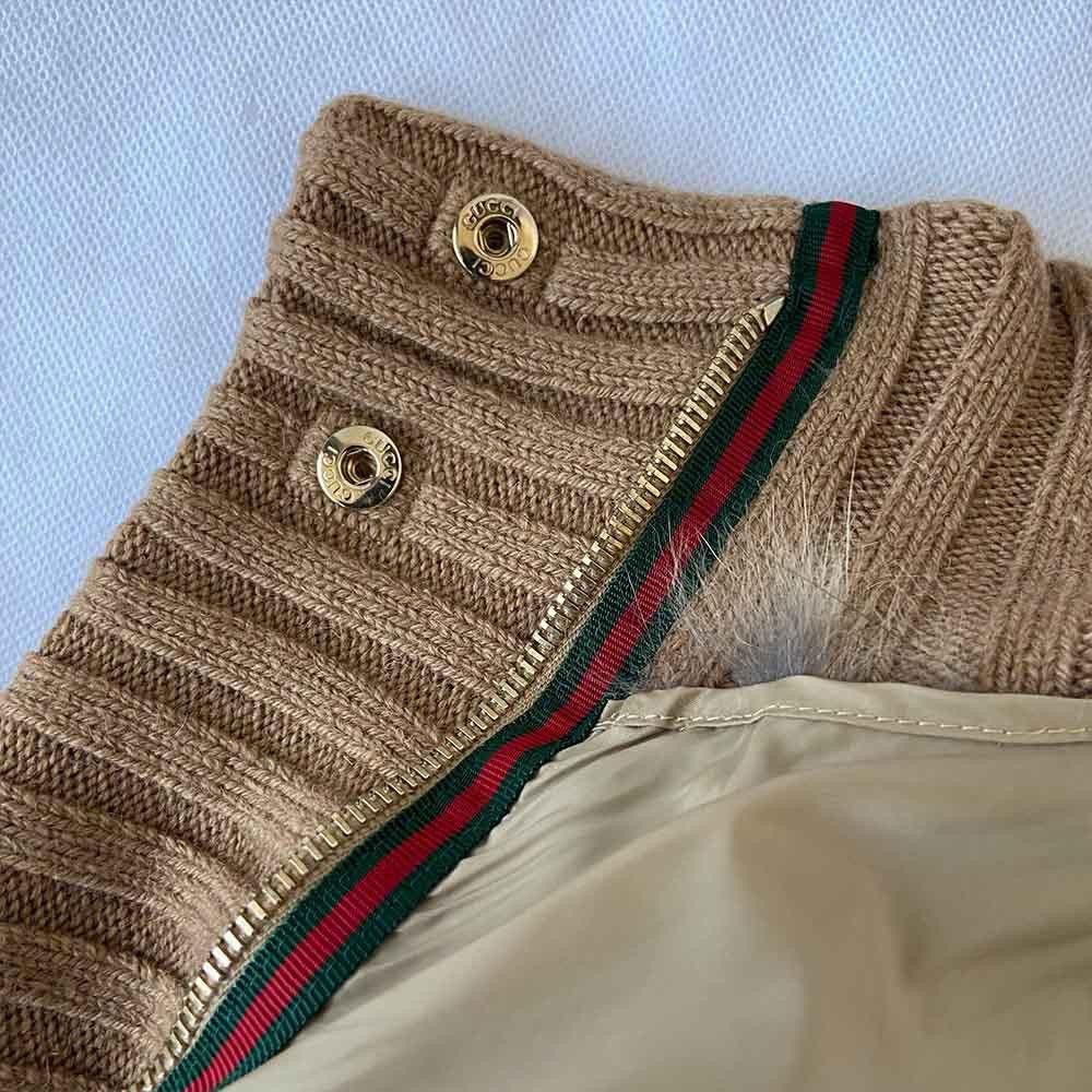Gucci GUCCI FW2010 Fox Fur Cardigan Jacket Camel Frida Giannini Size M / US 6-8 / IT 42-44 - 10 Thumbnail