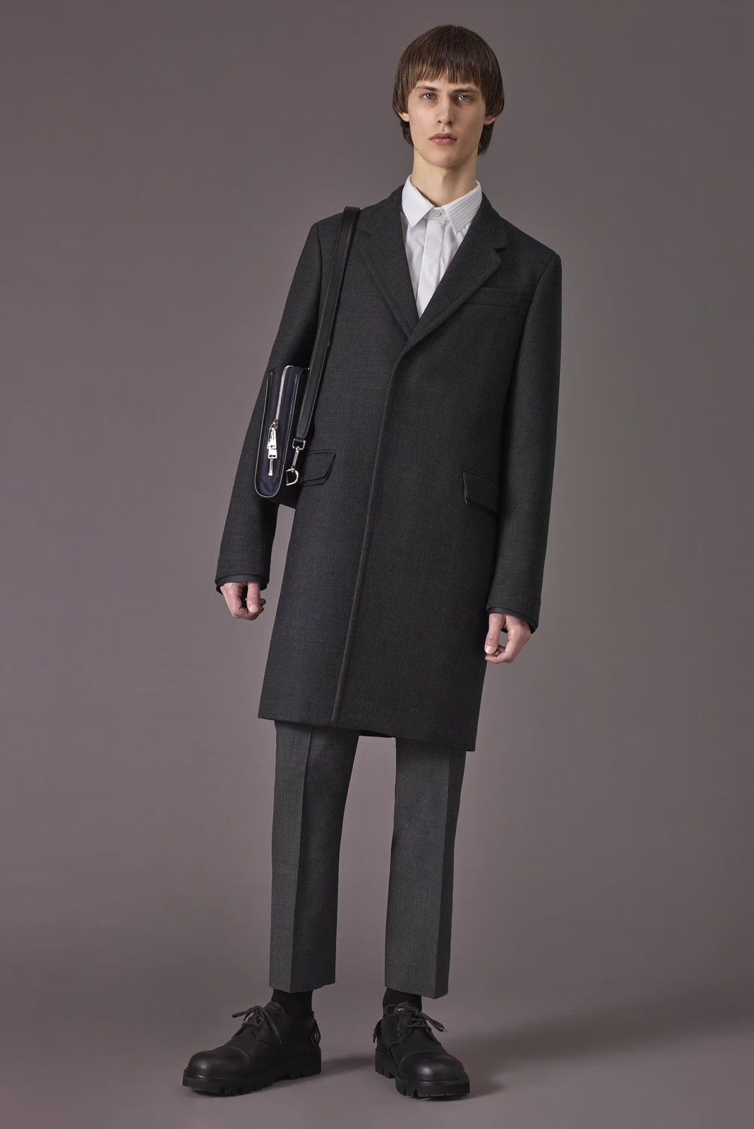 Jil Sander Jil Sander FW17 Wool Grey Coat Size US S / EU 44-46 / 1 - 2 Thumbnail