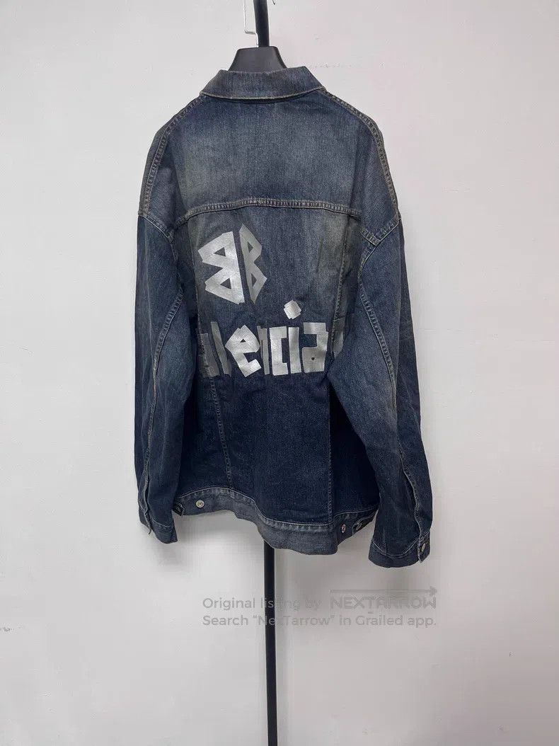Balenciaga Balenciaga Lapel Washed Single-Breasted Loose Long Sleeve Size S / US 4 / IT 40 - 1 Thumbnail