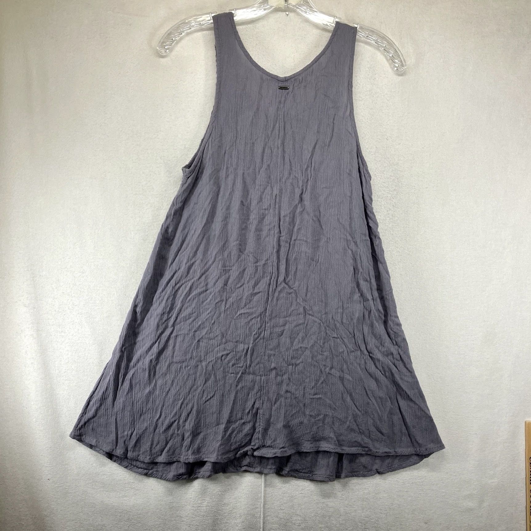 O'Neill VINTAGE O'NEILL Women’s Saltwater Cover Up Mini Dress Medium Gray Swimsuit Beach Vacation Pool Party Size M / US 6-8 / IT 42-44 - 2 Thumbnail