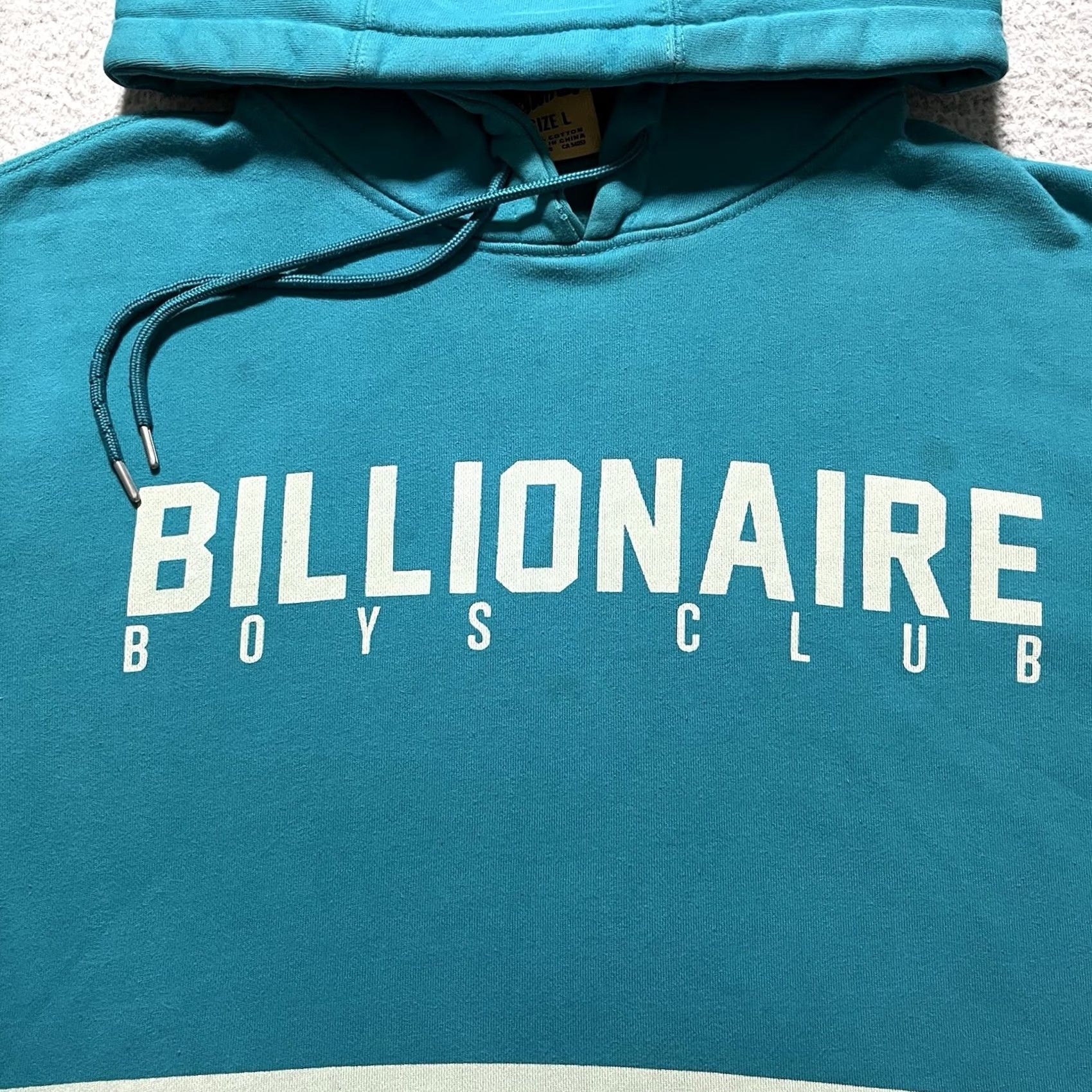 Billionaire Boys Club Billionaire Boys Club Hoodie Mens Large Blue Stripe Pullover Hooded Crew Neck Sweatshirt Slim Fit Graphic Print Pockets Hip Hop Sportswear Size US L / EU 52-54 / 3 - 7 Thumbnail