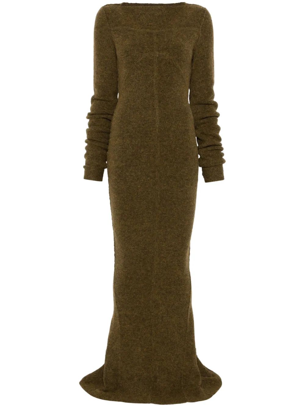 Rick Owens o1y0126 Sweater Maxi Dress in Military Green Size M / US 6-8 / IT 42-44 - 1 Thumbnail