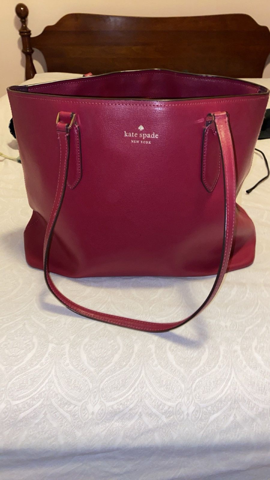 Kate Spade Kate Spade New York Leather Tote Bag Size ONE SIZE - 1 Thumbnail