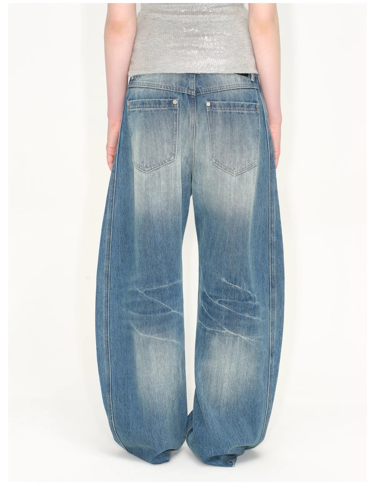Japanese Brand American-style lightning scimitar baggy jeans men Size US 32 / EU 48 - 3 Thumbnail