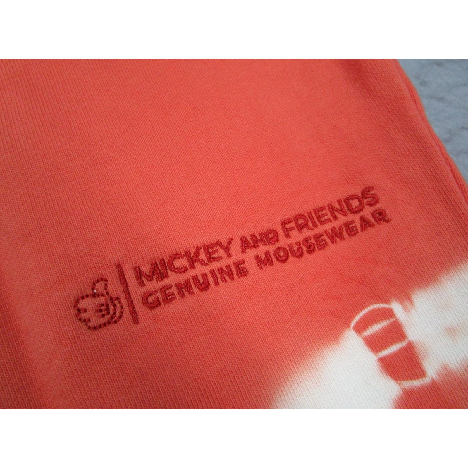 Disney Disney Hoodie Mens Large Orange Tie Dye Organic Mickey Mouse Walt Disney World Size US L / EU 52-54 / 3 - 7 Thumbnail