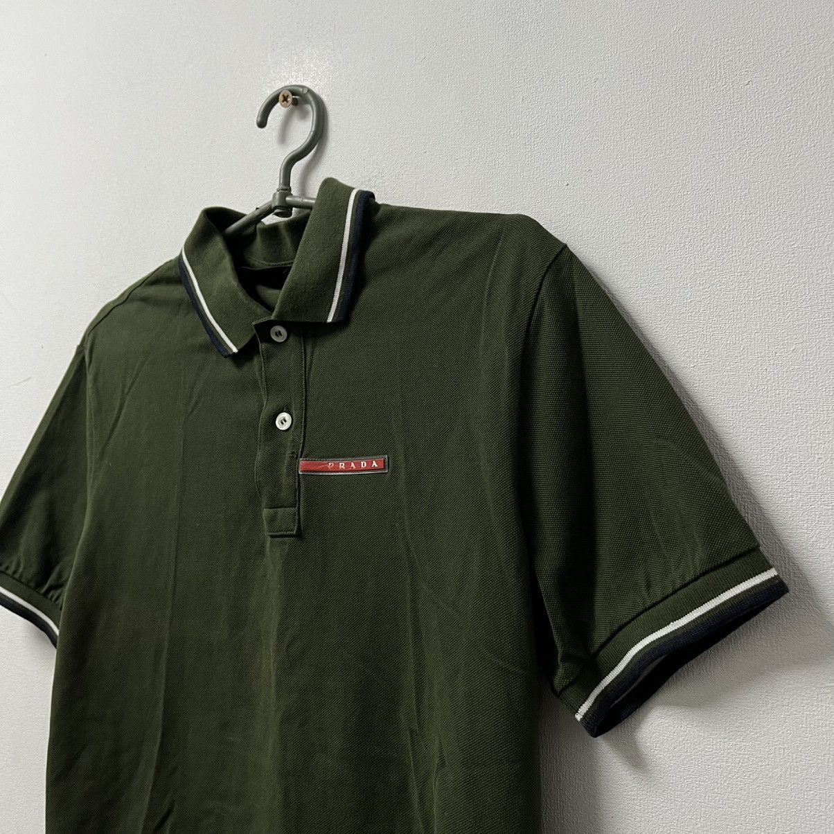 Prada Prada Polo T-Shirt Red Tab Size M Size US M / EU 48-50 / 2 - 2 Thumbnail