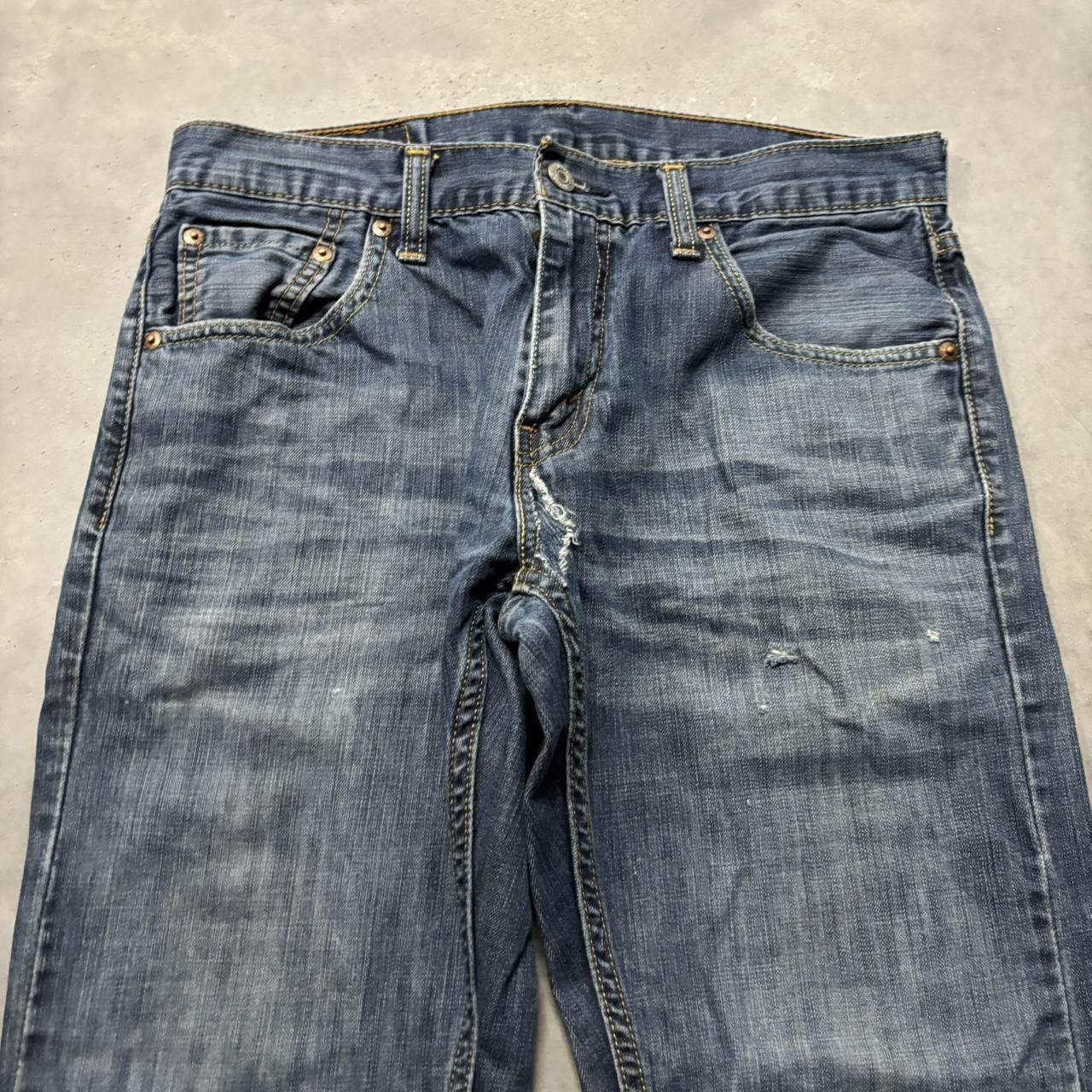 Levi's × Vintage Crazy Vintage Y2K/2000s Grunge Dark Wash Levis Denim Jeans! Size US 30 / EU 46 - 5 Thumbnail