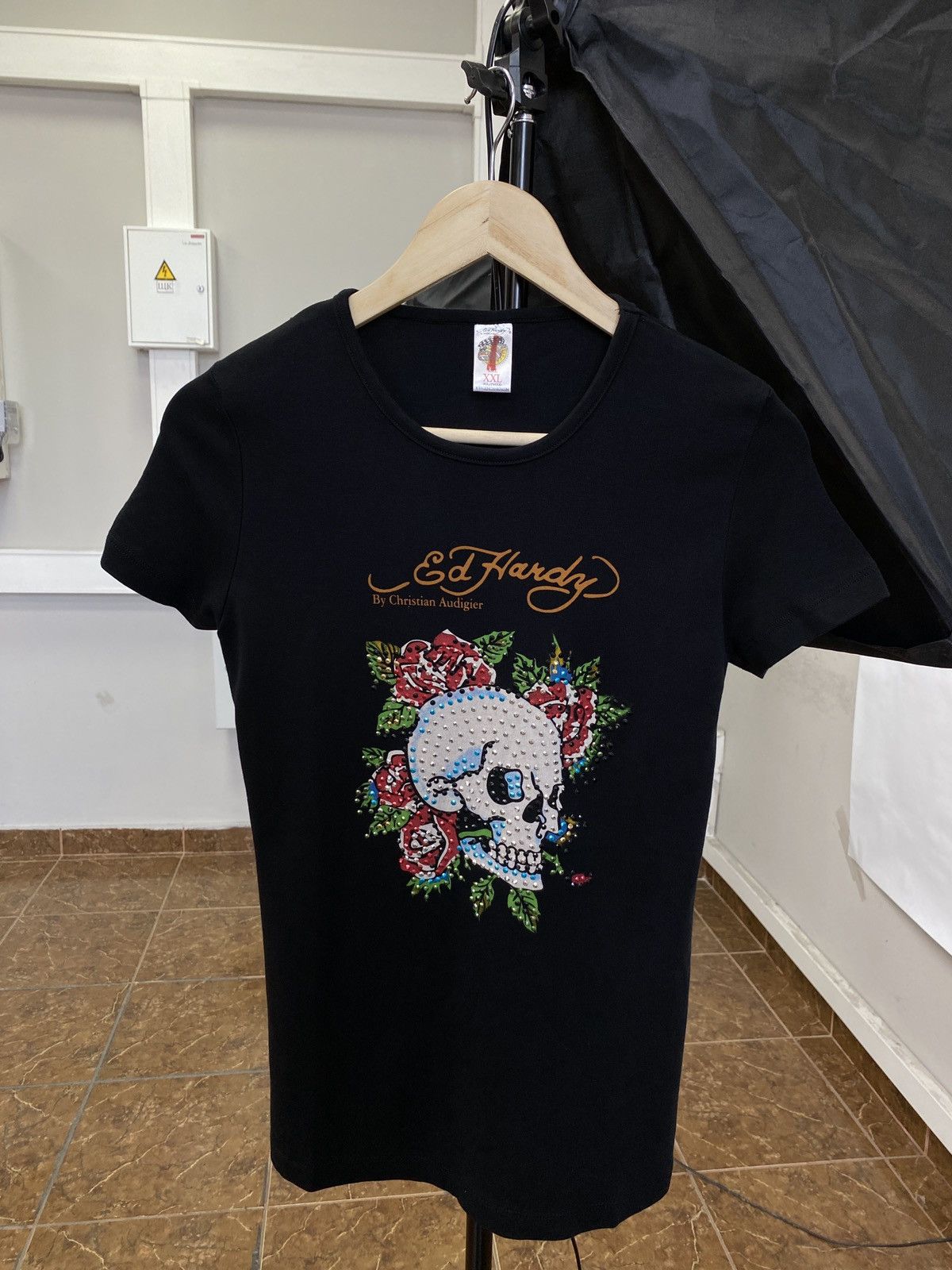 Ed Hardy 🇺🇸 Vintage Ed Hardy Christian Audigier Y2K T-Shirt Rare Size M / US 6-8 / IT 42-44 - 1 Thumbnail
