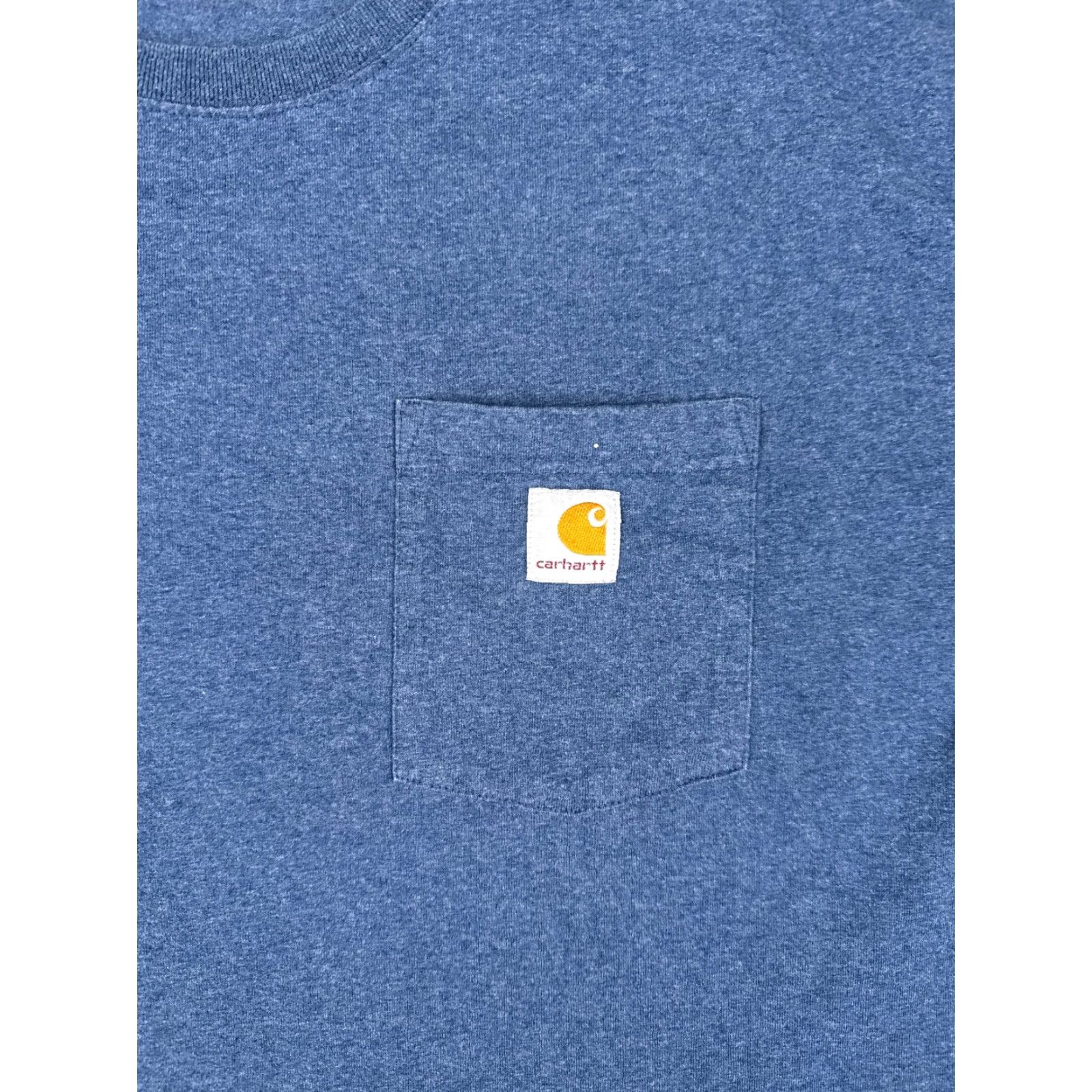 Carhartt Carhartt Men Shirt 3XL Blue Short Sleeve Pocket Crew Neck Cotton Blend T-Shirt Work Modern American Men’s K87 Size US XXL / EU 58 / 5 - 6 Thumbnail