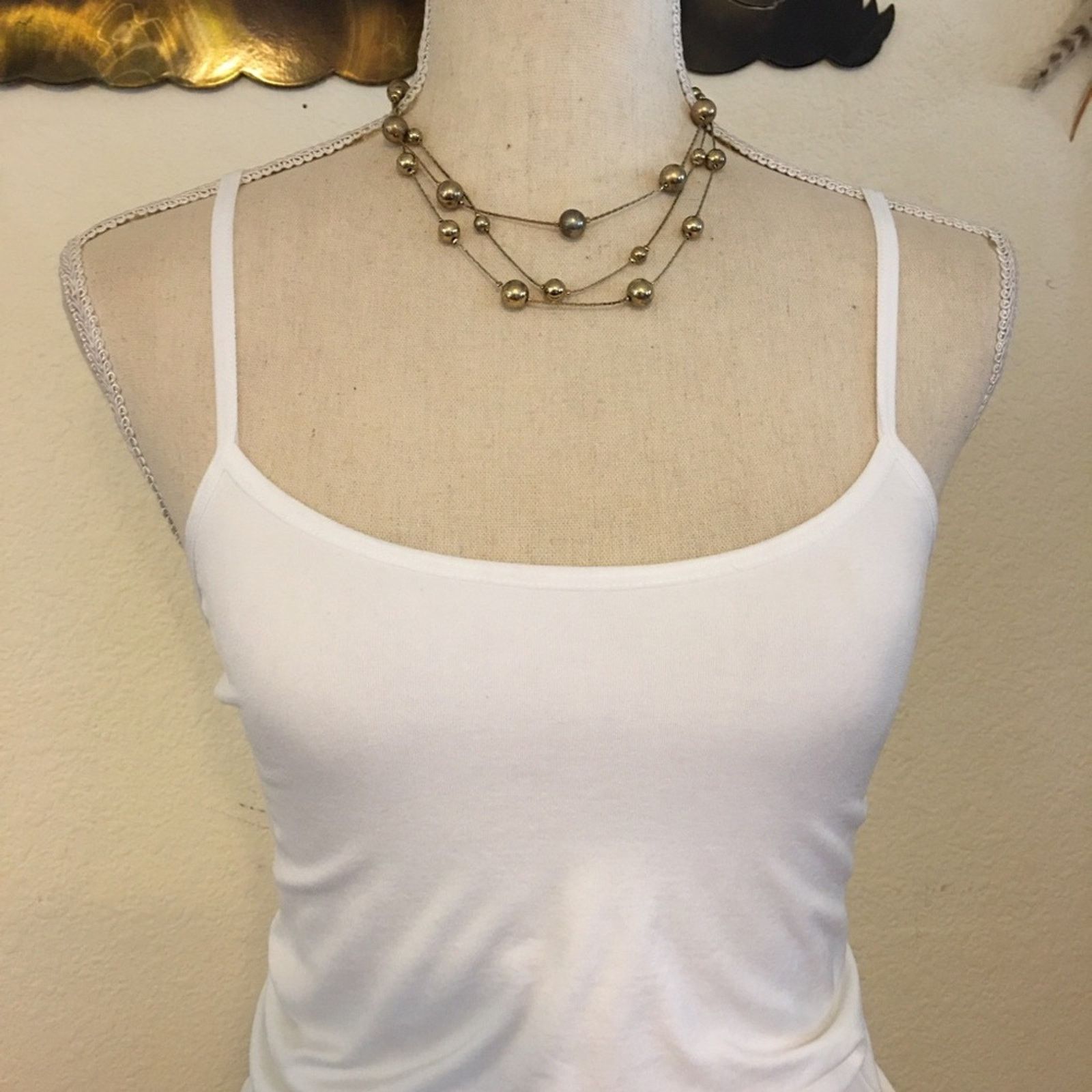 Vintage Vintage 80s Claire’s gold multi strand necklace Size ONE SIZE - 3 Thumbnail