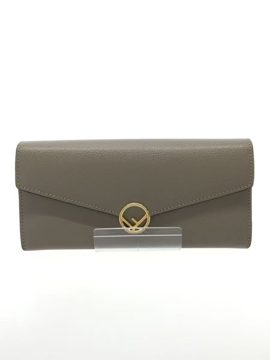 Fendi Fendi Leather Long Wallet Gray Size ONE SIZE - 1 Thumbnail