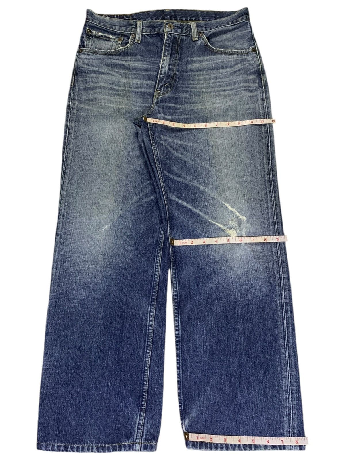 Levi's Vintage 90s Levis 502 Faded Wash Distressed Baggy Jeans Size US 32 / EU 48 - 14 Thumbnail