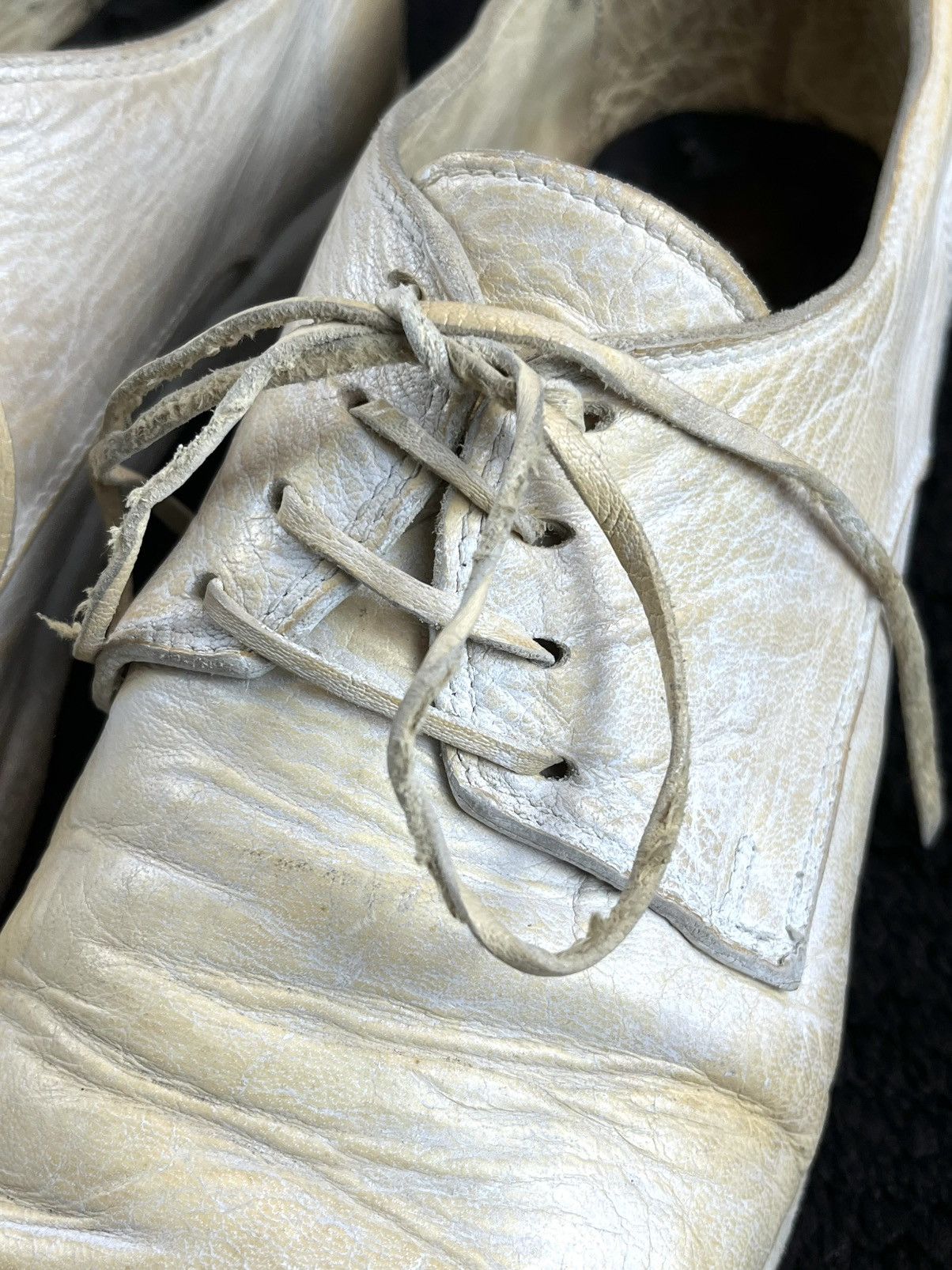 Guidi Guidi 992 Cream White Leather Derby Size US 9 / EU 42 - 6 Thumbnail