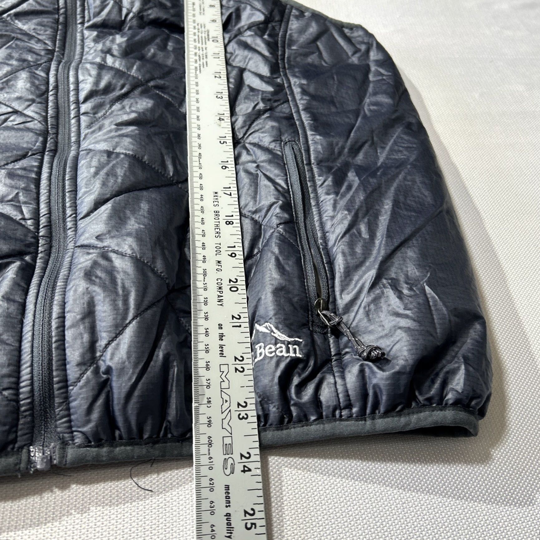 Vintage L.L.Bean Vest Womens Large Blue PrimaLoft Packaway Quilted Full Zip Lightweight Size L / US 10 / IT 46 - 5 Thumbnail
