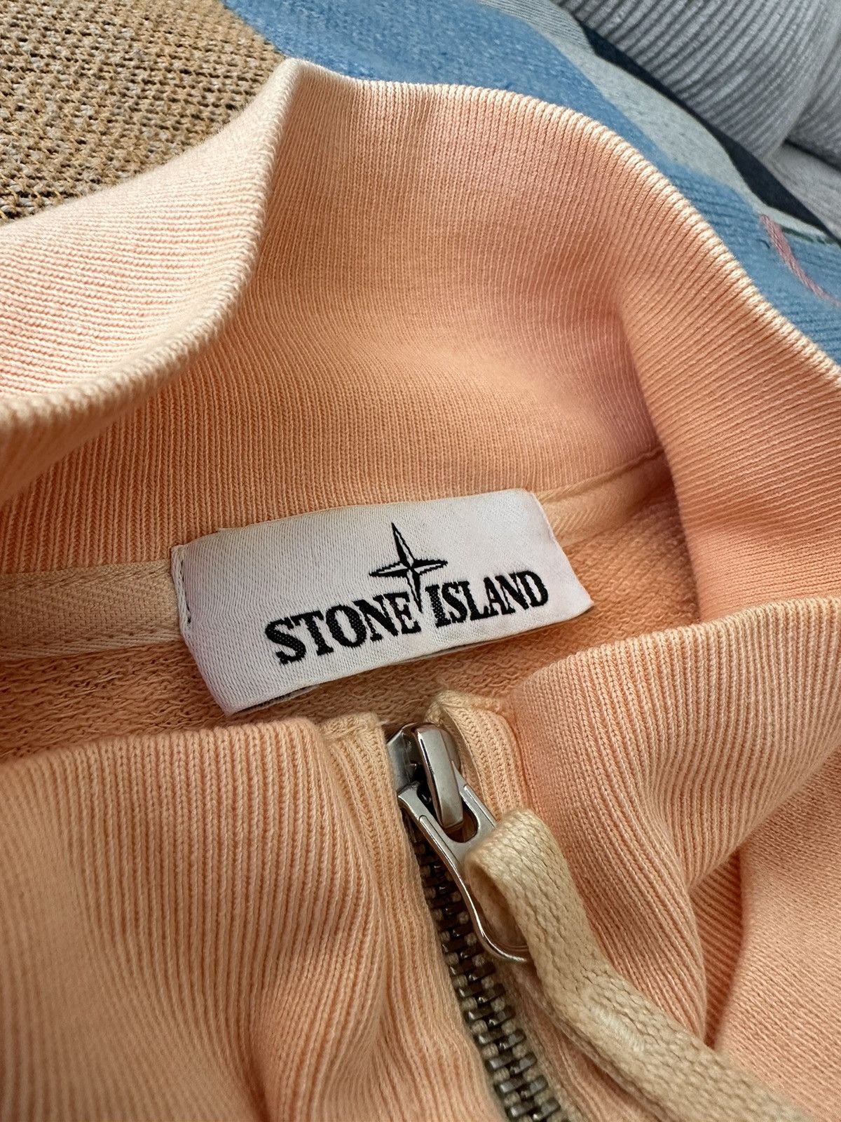 Stone Island Peach half zip sweater Size US L / EU 52-54 / 3 - 7 Thumbnail