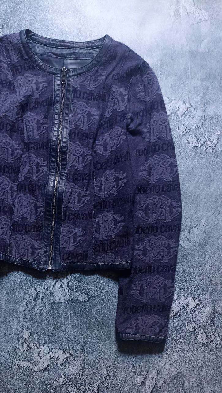 Roberto Cavalli Vintage Roberto Cavalli Double Sided Monogram Leather Jacket Size S / US 4 / IT 40 - 7 Thumbnail