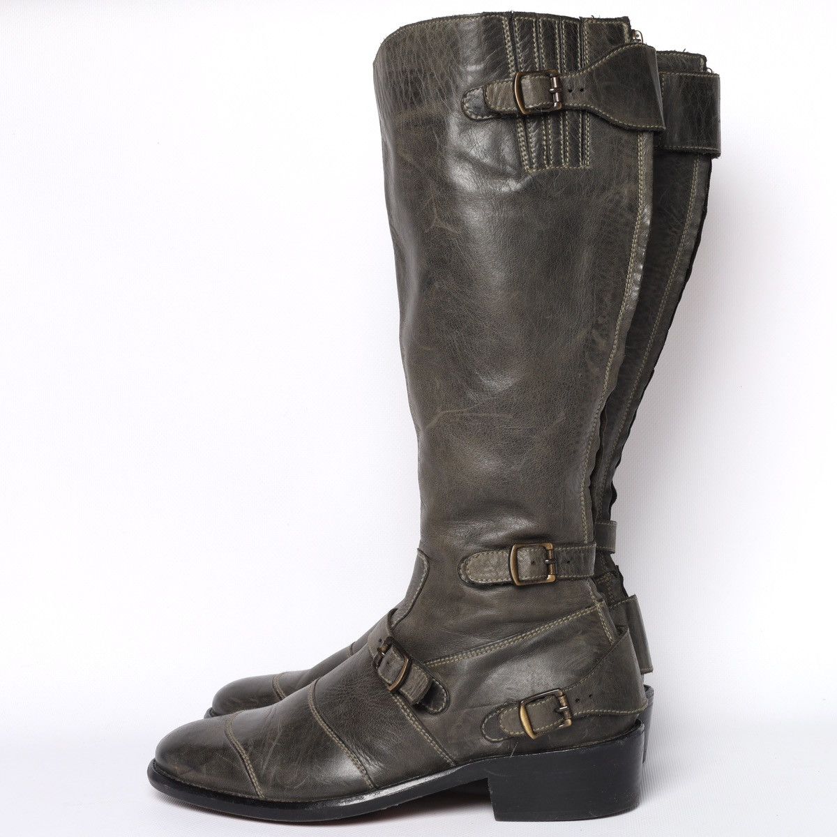 Belstaff Belstaff Trialmaster Leather Hi Boots Biker Moto Shoes Size US 9 / IT 39 - 4 Thumbnail
