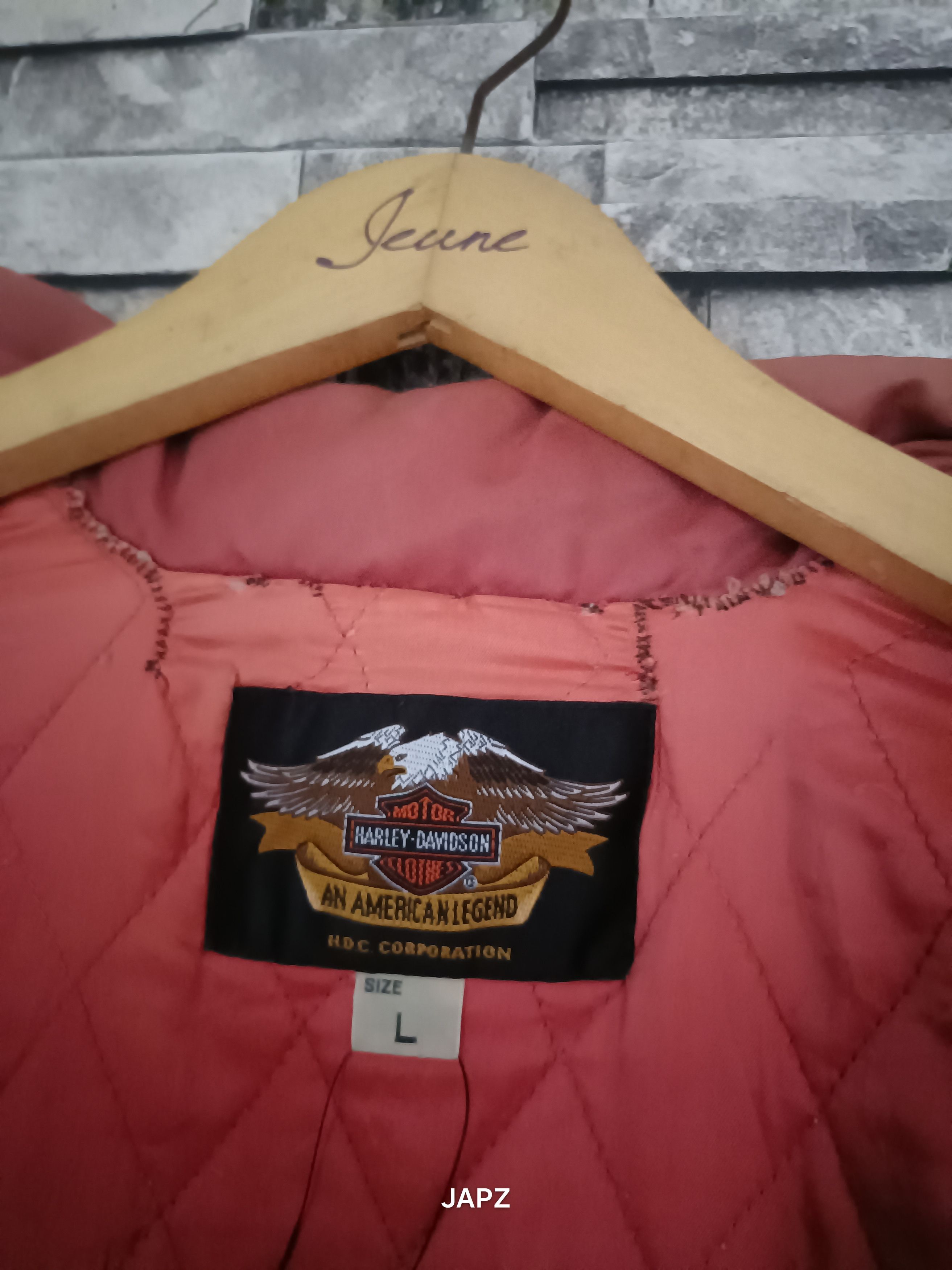 Harley Davidson × Vintage Very rare VTG Harley Davidson Milwaukee iron chopper jacket Size US L / EU 52-54 / 3 - 6 Thumbnail