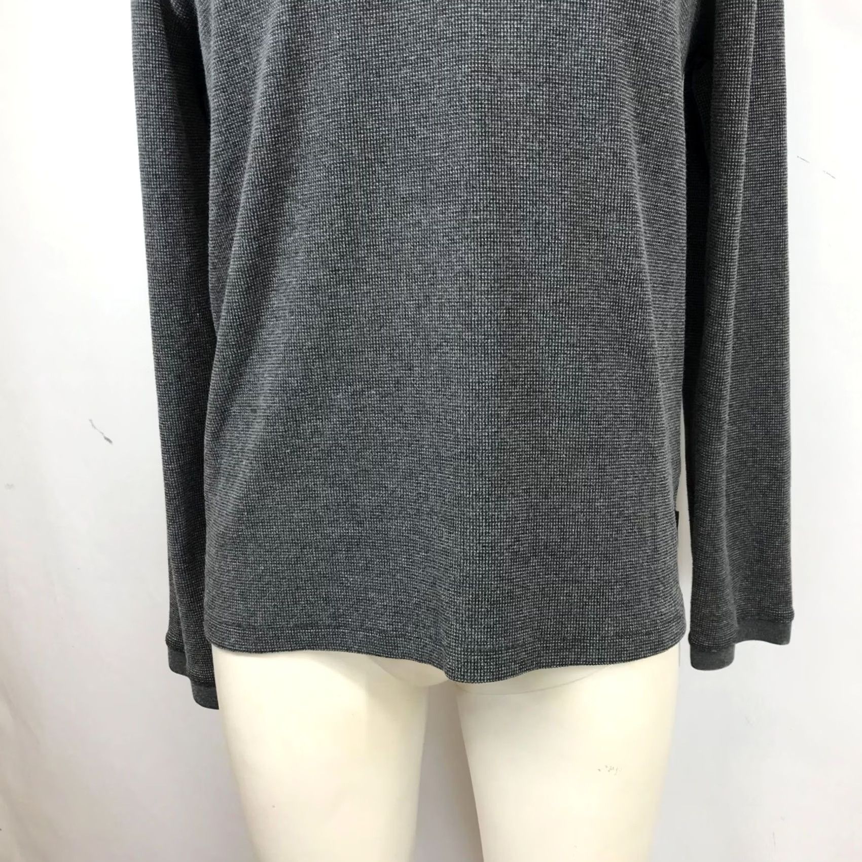 Ted Baker TED BAKER Men’s 5 Gray Long Sleeve Polyester Blend Henley Shirt Size US S / EU 44-46 / 1 - 3 Thumbnail