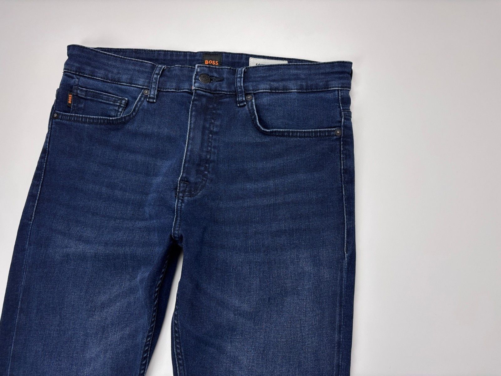 Hugo Boss Mens Hugo Boss Delaware Slim Fit Jeans Stretch Blue 31x32 Size US 31 - 2 Thumbnail