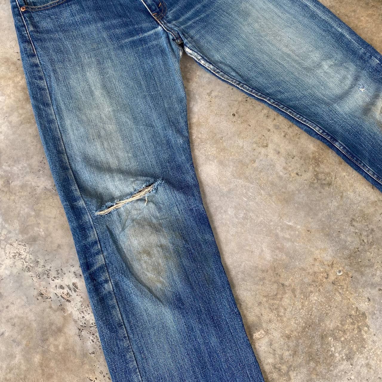 Levi's Vintage Clothing W32X29" VINTAGE LEVIS 505 DISTRESSED DIRTY DENIM J09-01 Size US 32 / EU 48 - 9 Thumbnail