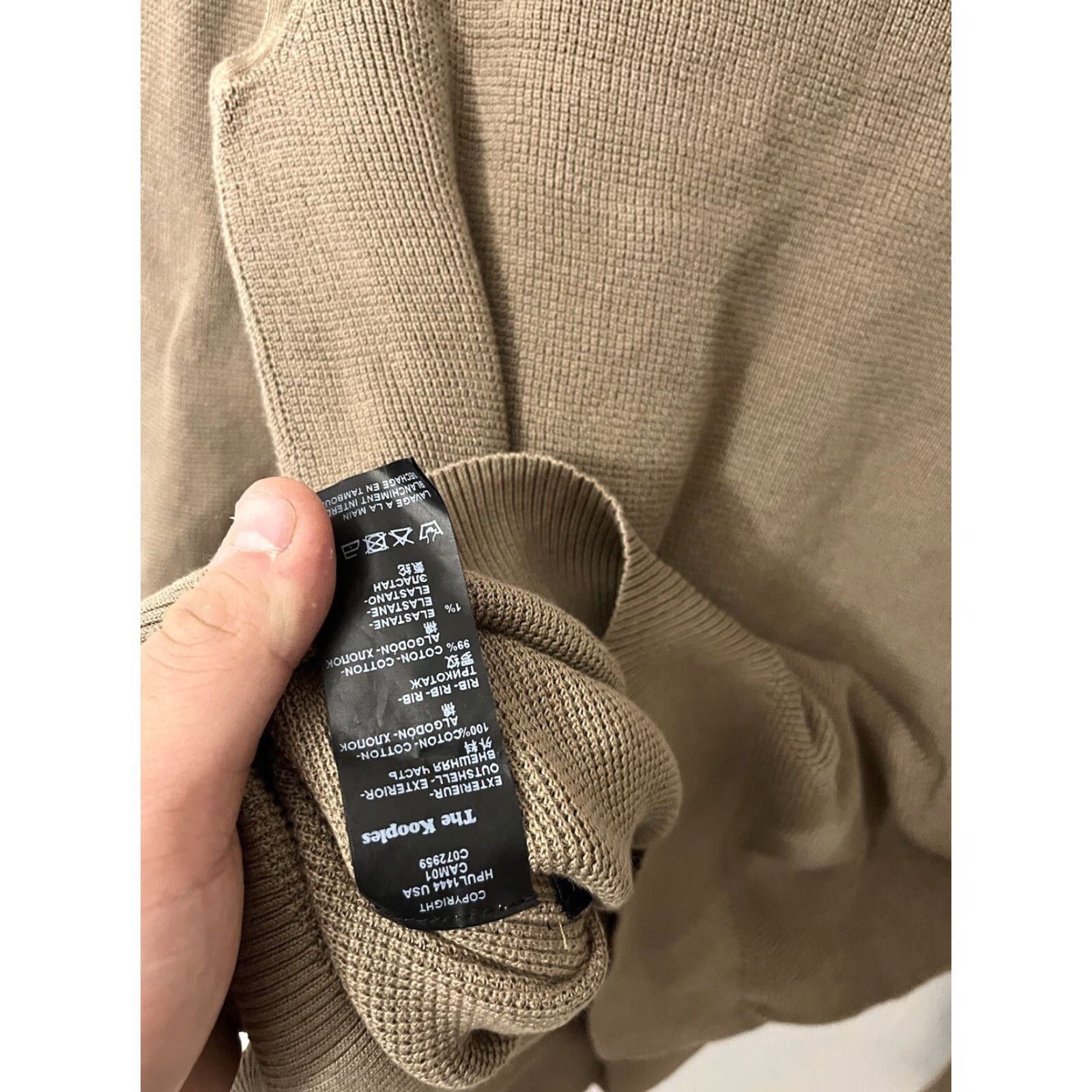 The Kooples VINTAGE The Kooples Brown Cotton Sweater Pullover Women's Size Small Paris Size S / US 4 / IT 40 - 5 Thumbnail