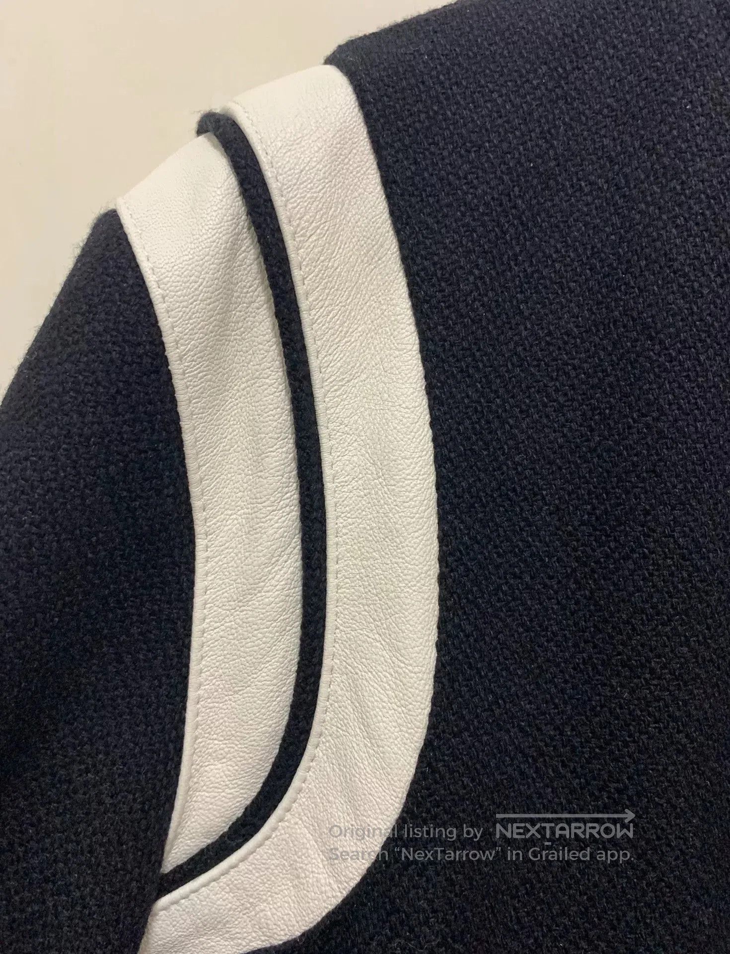 Saint Laurent Paris Saint Laurent Black and White Baseball Jacket. Size US M / EU 48-50 / 2 - 5 Thumbnail