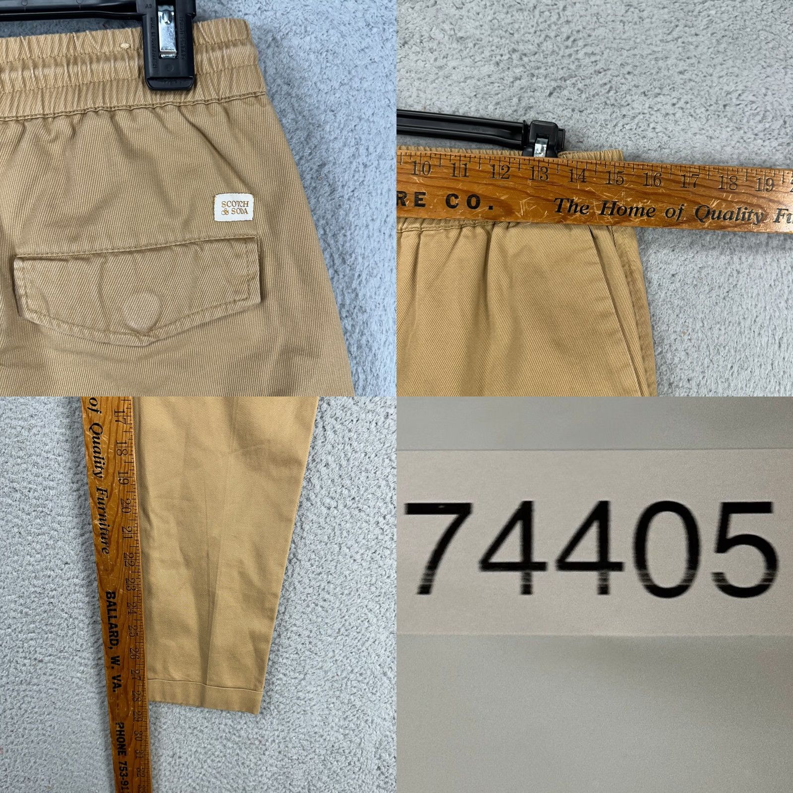Scotch & Soda Scotch & Soda Men Pull On Pants Brown Drawstring Elastic Front Flat Front Relaxed Slim Shirt? Size US 31 - 8 Thumbnail