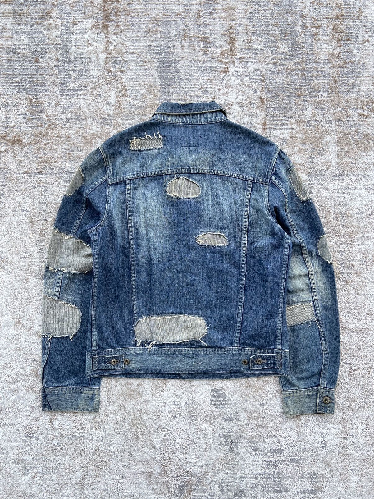 Dolce & Gabbana AW04 Dolce & Gabbana Reconstructed Denim Jacket Size US L / EU 52-54 / 3 - 14 Thumbnail