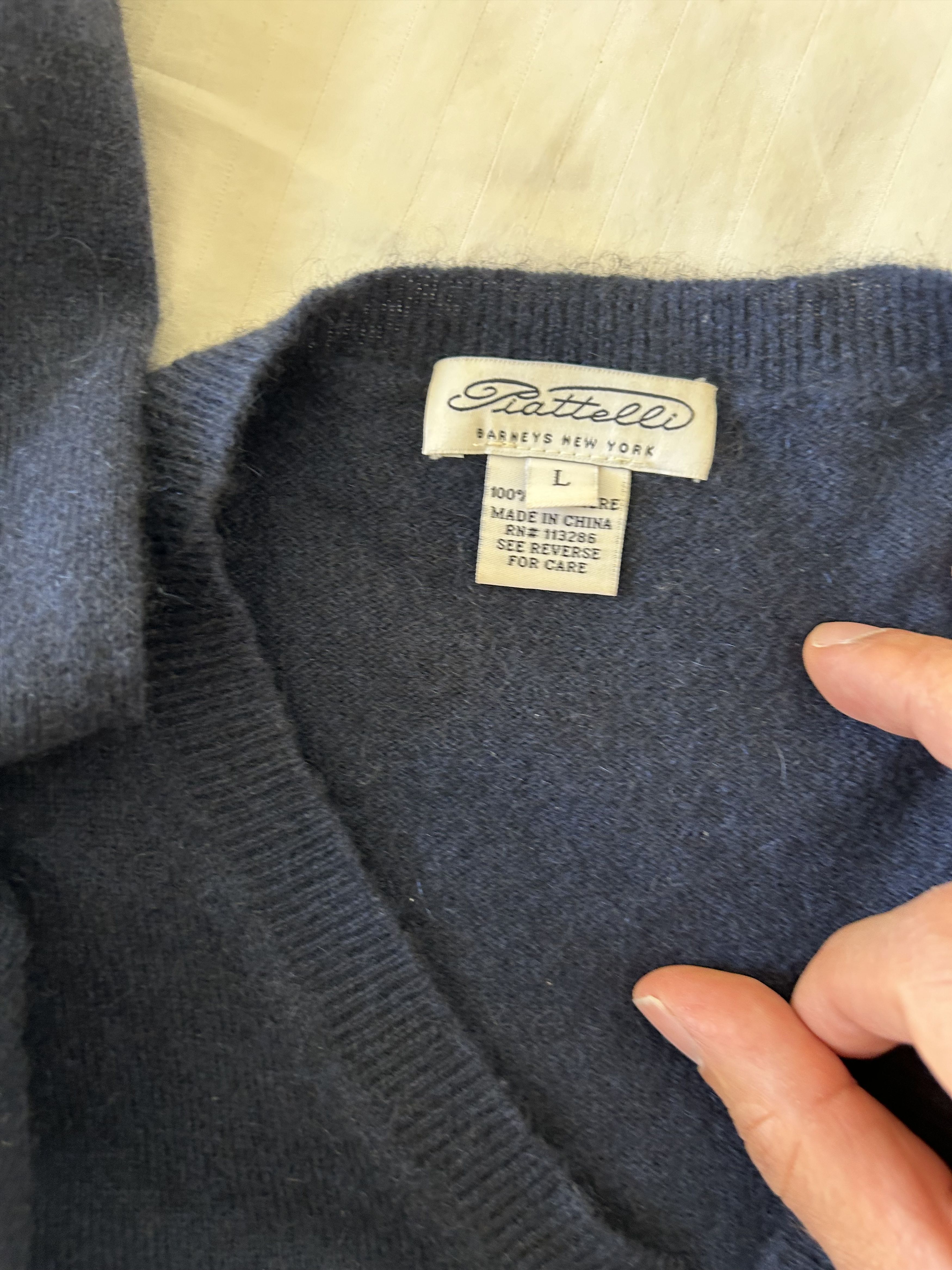 Barneys New York Barneys New York × Piattelli Cashmere Sweater Size US L / EU 52-54 / 3 - 6 Thumbnail