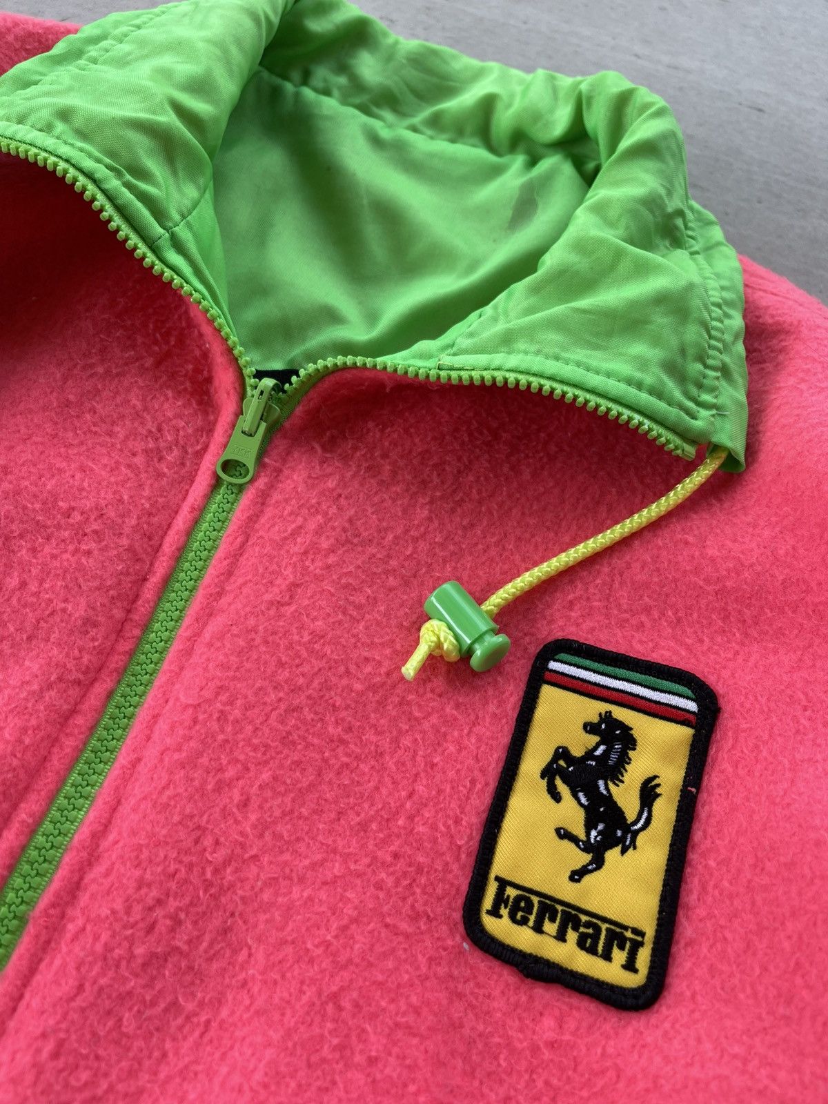 Ferrari 🔥VINTAGE FERRARI BIG LOGO REVERSIBLE RACING BOMBER JACKET Size US L / EU 52-54 / 3 - 8 Thumbnail