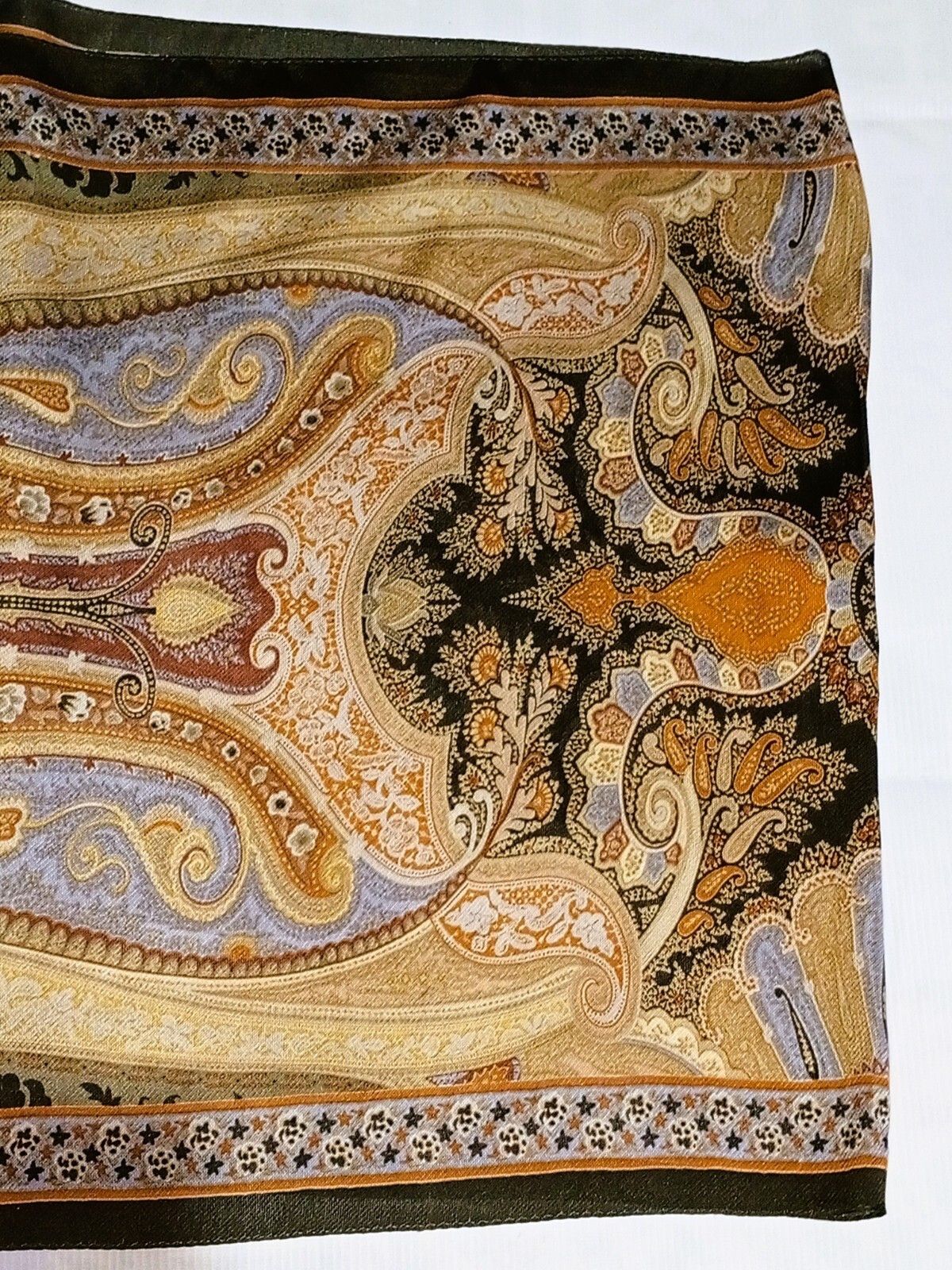 Other RICCINI Paisley Geometric Paisley Floral Silk Scarf Shawl Size ONE SIZE - 4 Thumbnail