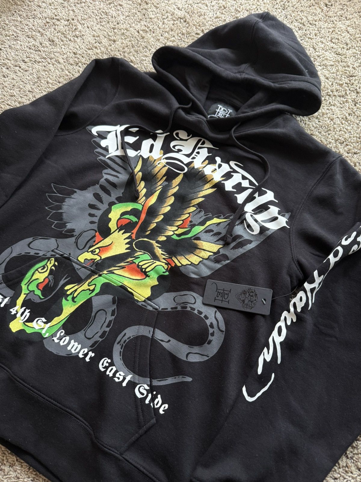Ed Hardy Ed Hardy big 3D print tatto Hoodie M size Size US M / EU 48-50 / 2 - 2 Thumbnail