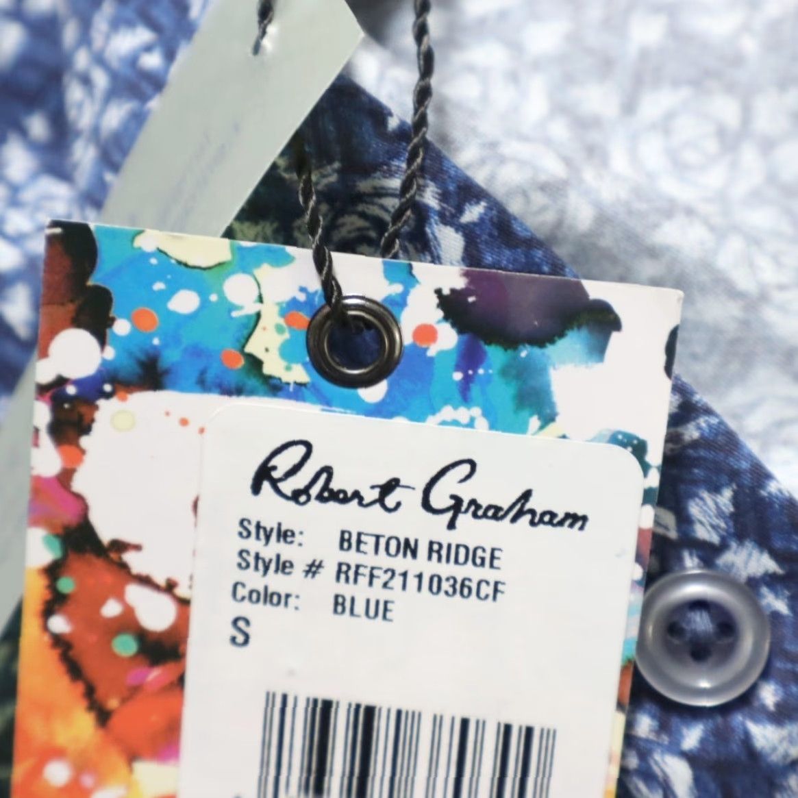 Robert Graham Robert Graham Beton Ridge Rose Floral Button Up Shirt Blue Mens S Size US S / EU 44-46 / 1 - 6 Thumbnail