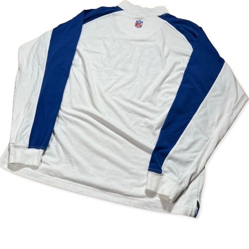 Reebok Y2K 90s Reebok Colts Turtleneck Sweatshirt Sz L White & Blue Size US L / EU 52-54 / 3 - 2 Thumbnail