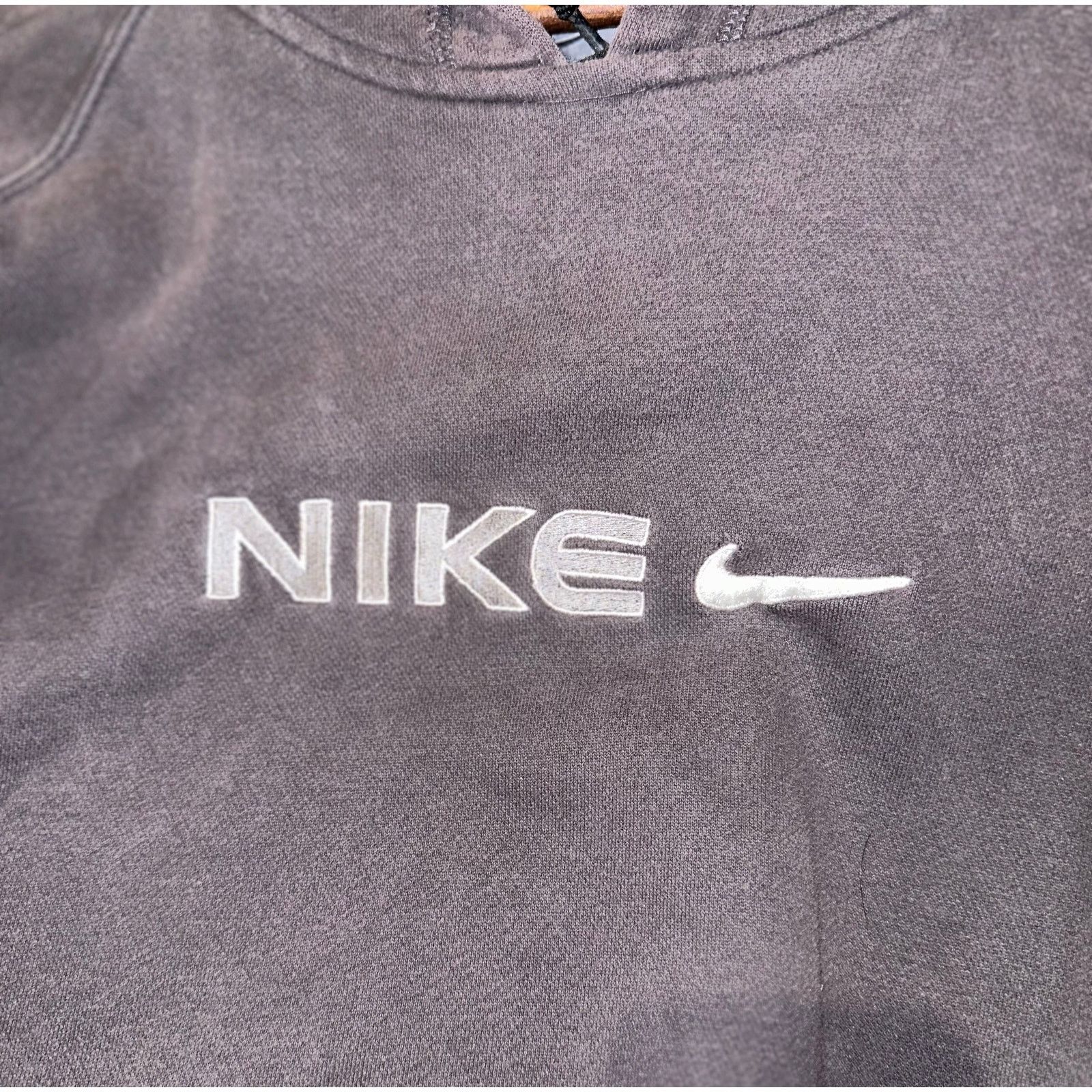Nike 🖤 VINTAGE NIKE EMBROIDERED HOODIE – FADED BLACK SIZE XL Size US XL / EU 56 / 4 - 5 Thumbnail