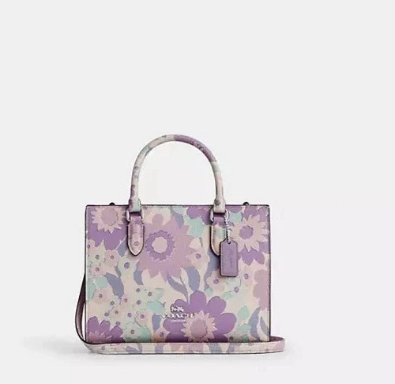 Coach NWT COACH Maggie Small Tote Bag Floral Print CBM08 Size ONE SIZE - 10 Thumbnail