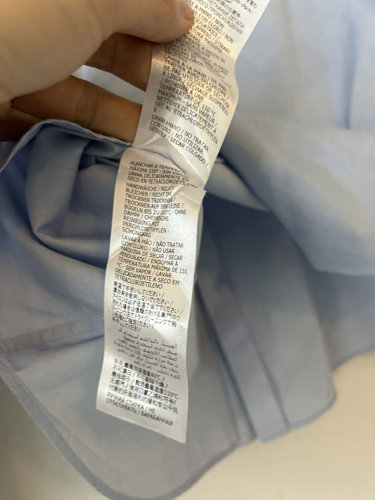 Gucci Gucci Light Blue Cotton Shirt with Embroidered “GG” Crest Size US L / EU 52-54 / 3 - 10 Thumbnail