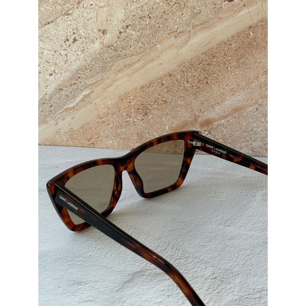 Saint Laurent Paris NEW Saint Laurent SL276 Mica Sunglasses in Havana Brown Size ONE SIZE - 6 Thumbnail