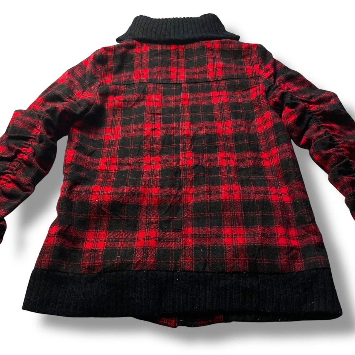 If Six Was Nine × Japanese Brand × Le Grande Bleu (L.G.B.) 🇯🇵 SKY BOMBER TARTAN FULL ZIP PUNK GOTHIC WOOL JACKET Size US M / EU 48-50 / 2 - 7 Thumbnail