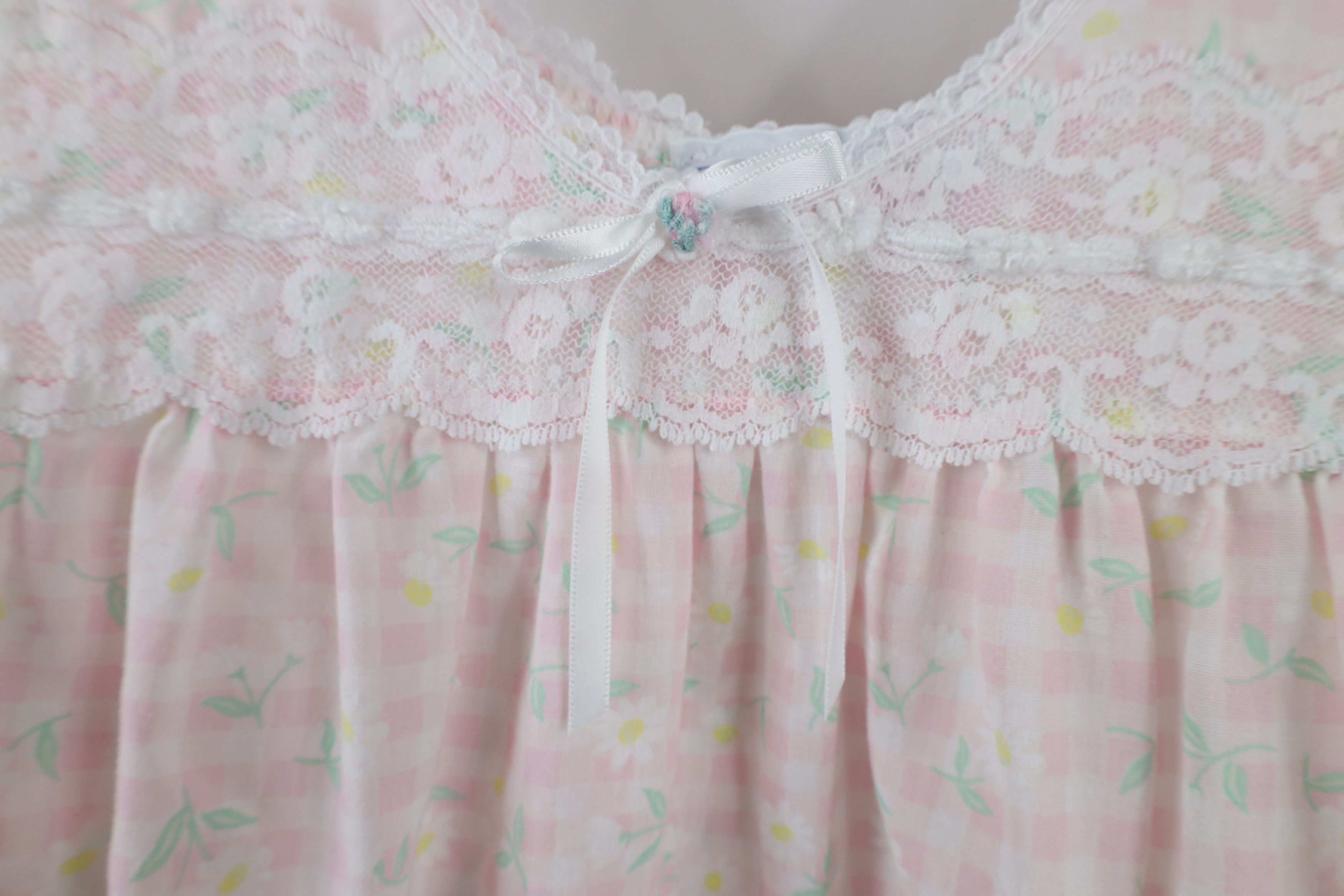 Vintage Vintage 90s Miss Elaine Plaid Night Gown Sleeping Shirt USA Size M / US 6-8 / IT 42-44 - 5 Thumbnail