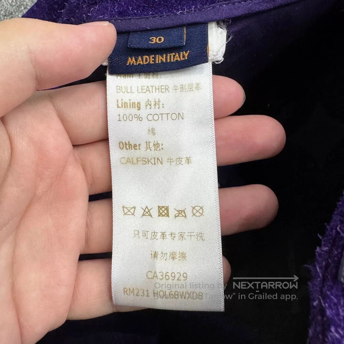 Louis Vuitton louis vuitton purple suede work pants. Size US 30 / EU 46 - 5 Thumbnail