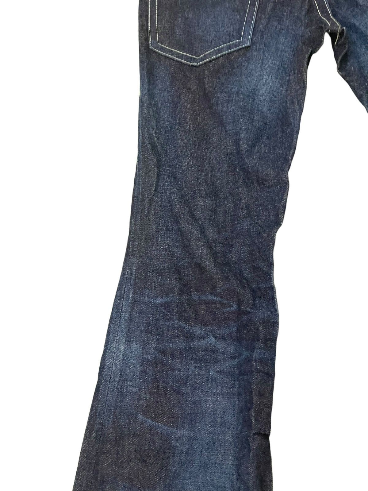 Japanese Brand Flare Jeans Ufin & Sons Japan Faded Boot Cut 8🟦7 Size US 31 - 17 Thumbnail