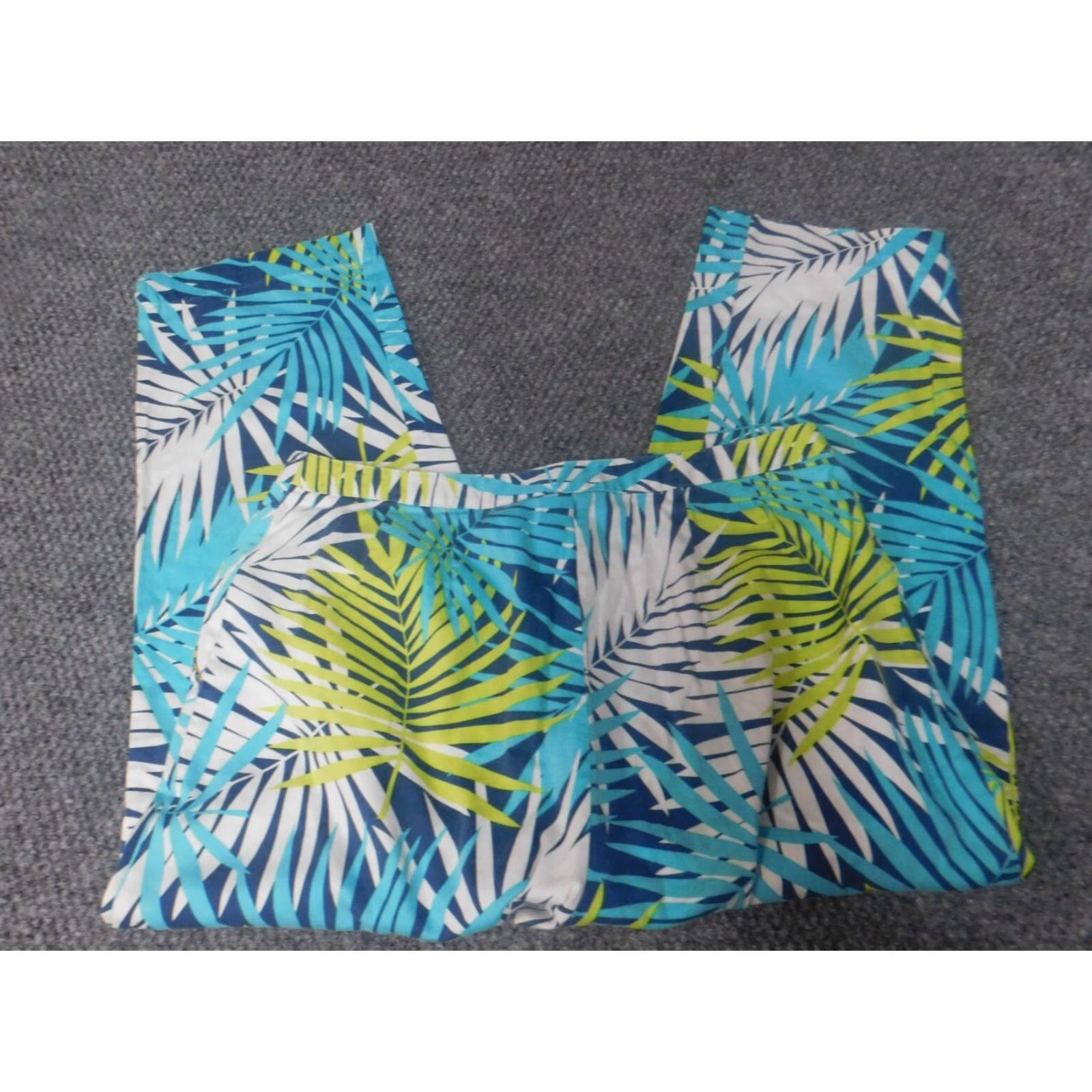 Vintage Hearts Of Palm Pants Womens 6 Blue Floral Straight Harem Regular XS? Size 28" / US 6 / IT 42 - 4 Thumbnail