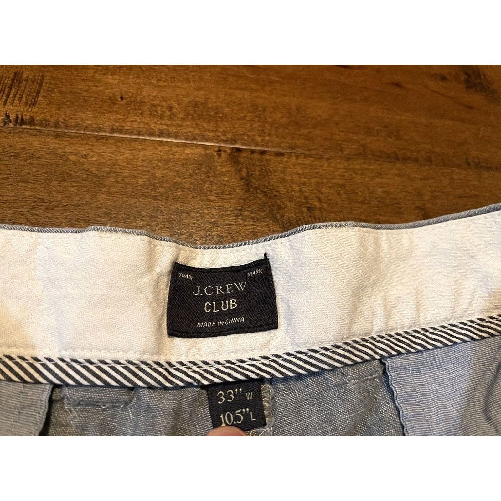 J.Crew J.CREW Chino Shorts Gray Men's 33 Casual Preppy Chambray Club A0873 Size US 34 / EU 50 - 3 Thumbnail