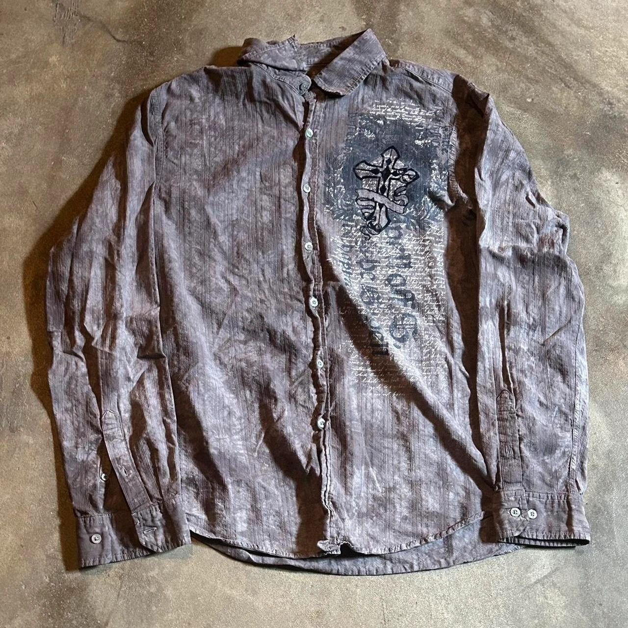 Helix Helix long sleeve y2k shirt Size US XL / EU 56 / 4 - 4 Thumbnail